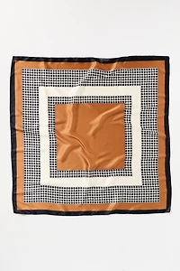 Large Satin Polka Dot Scarf