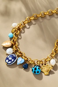 Logan Tay Azure Vintage Charm Necklace