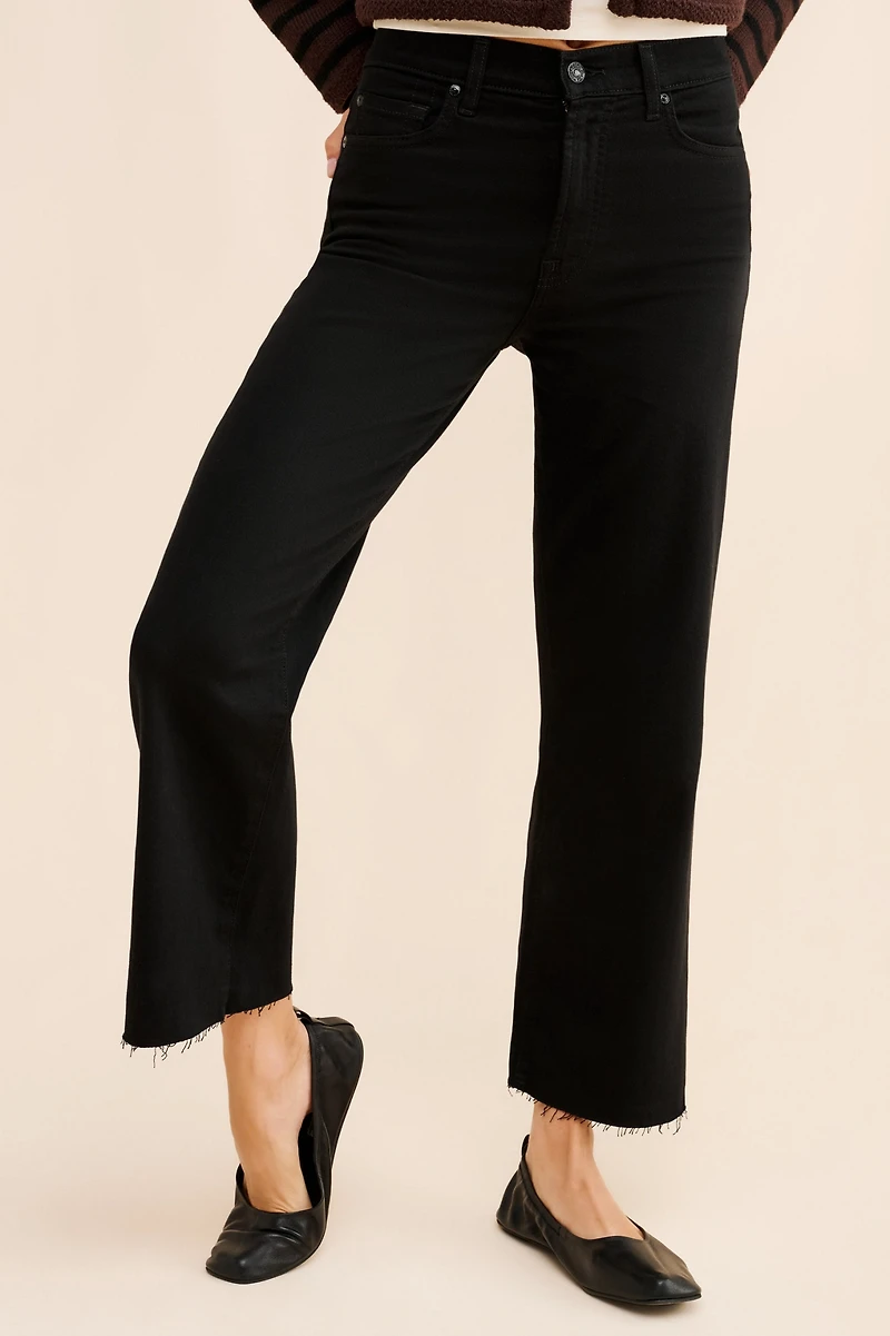 7 For All Mankind Cropped Wide Leg Alexa Jeans