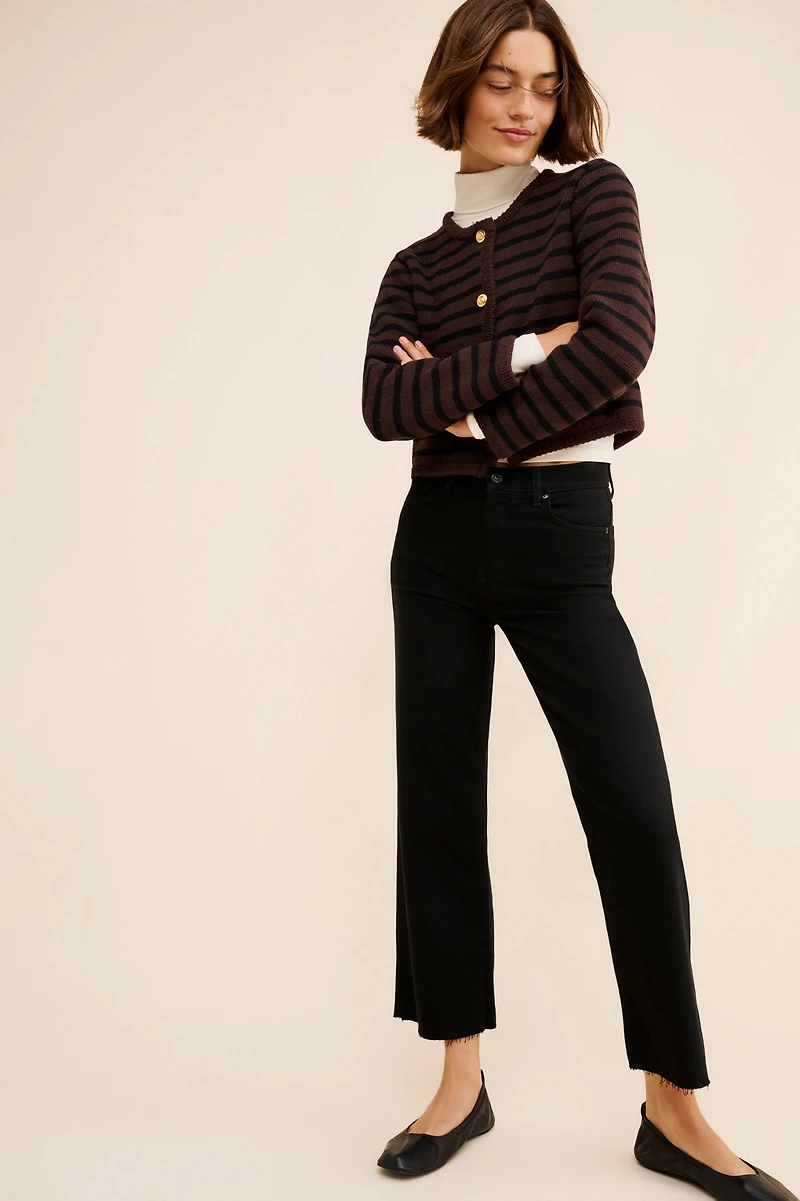 7 For All Mankind Cropped Wide Leg Alexa Jeans