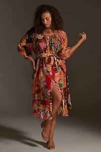 Geisha Designs Collage Midi Dress