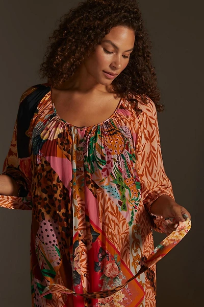 Geisha Designs Collage Midi Dress