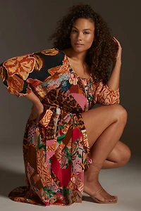 Geisha Designs Collage Midi Dress