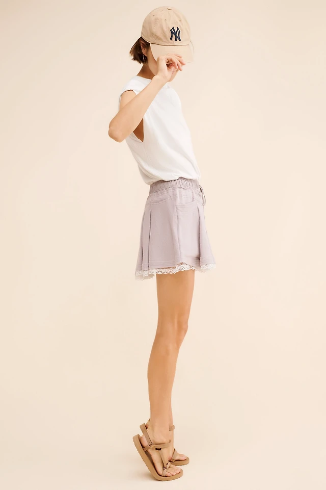 exquise short-sleeve twofer mini dress Exquise Short-Sleeve Twofer Mini Dress