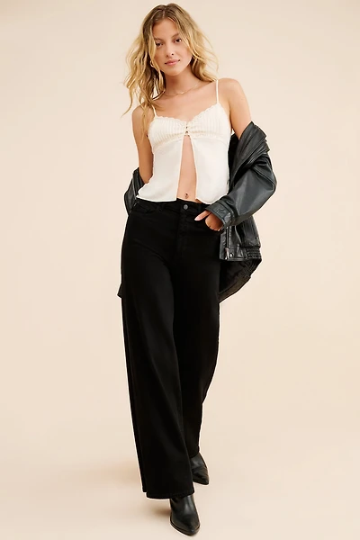 DL1961 Hepburn Wide Leg High Rise Vintage Jeans