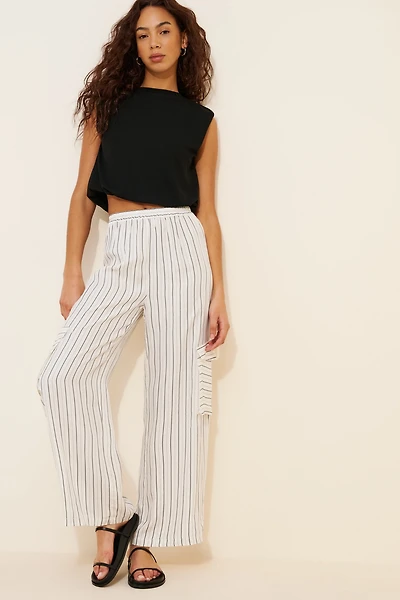 Little Lies Stripe Cargo Pants