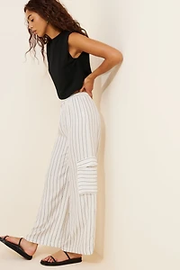 Little Lies Stripe Cargo Pants