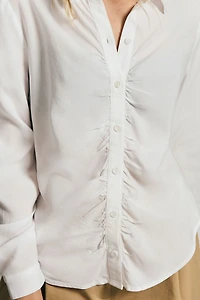Cloth & Stone Shirred Buttondown Shirt