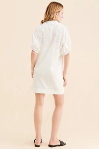 V-Neck Tiered-Sleeve Tunic Dress
