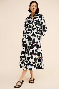 Maeve The Bettina Tiered Shirt Dress