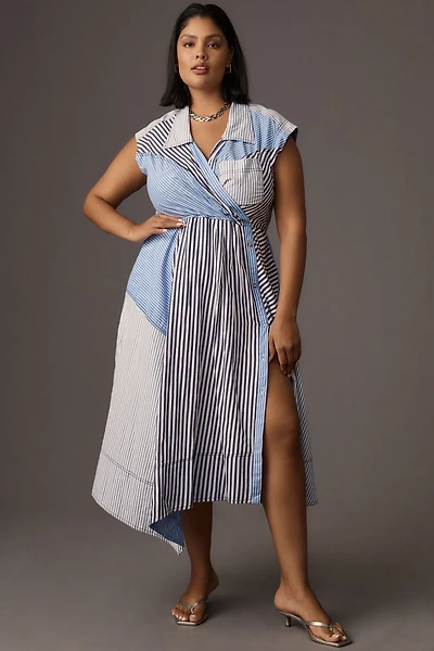 Pilcro Reworked Muscle Midi Dress