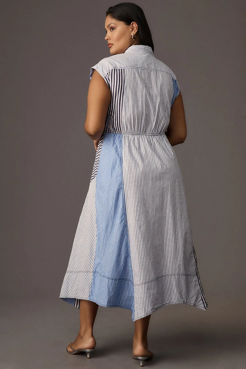 Pilcro Reworked Muscle Midi Dress