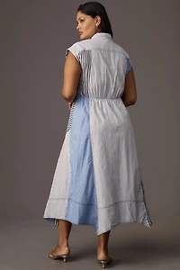 Pilcro Reworked Muscle Midi Dress