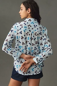 Maeve Embroidered Buttondown Top