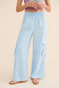 Little Lies Linen Cargo Pants