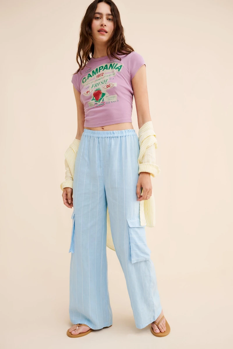 Little Lies Linen Cargo Pants