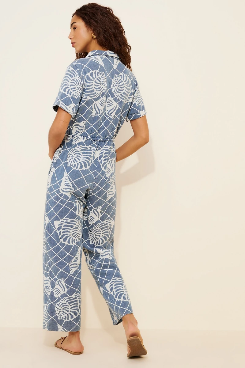 Little Lies Shell Button Jumpsuit