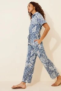Little Lies Shell Button Jumpsuit