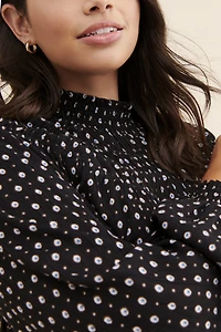 Lost + Wander High-Neck Geode Blouse