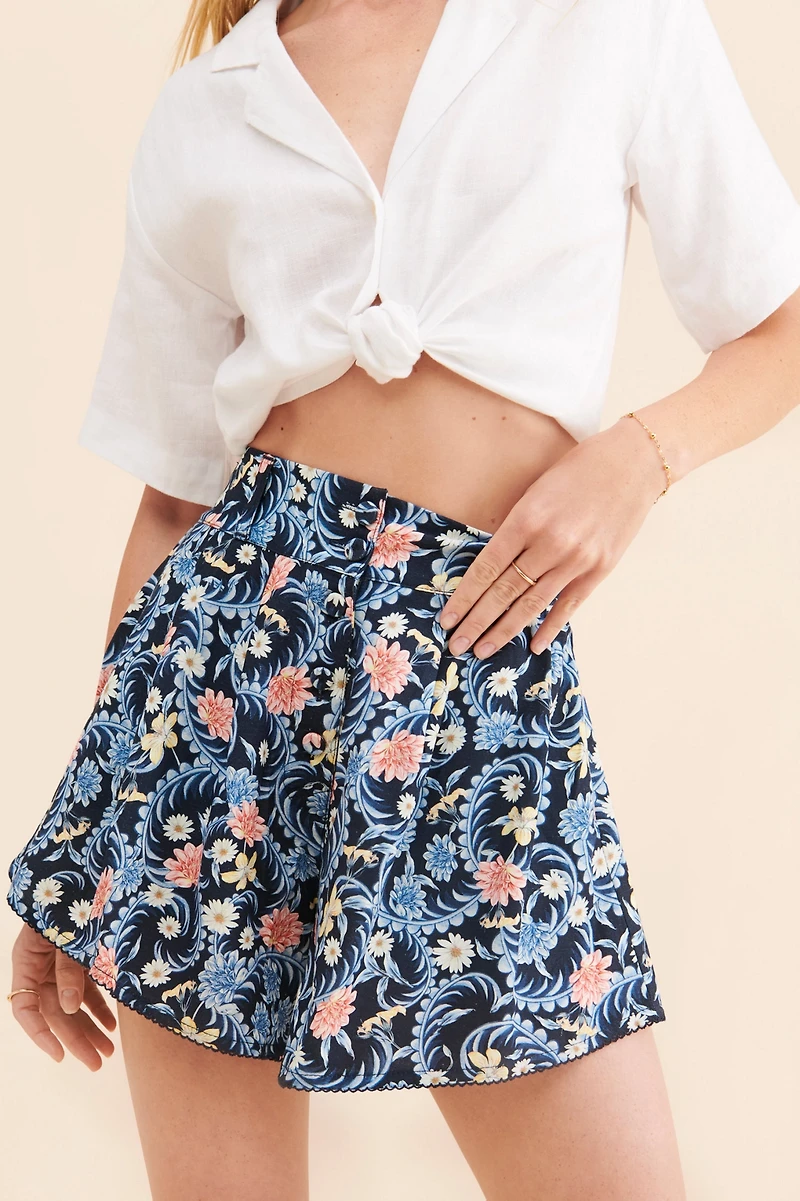 Agua Bendita Nalia Floral Shorts