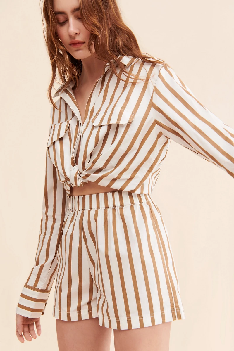 Mikoh Sierra Striped Elastic Shorts