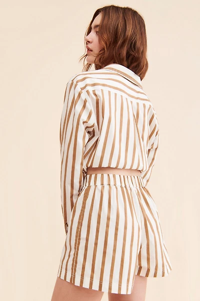 Mikoh Sierra Striped Elastic Shorts