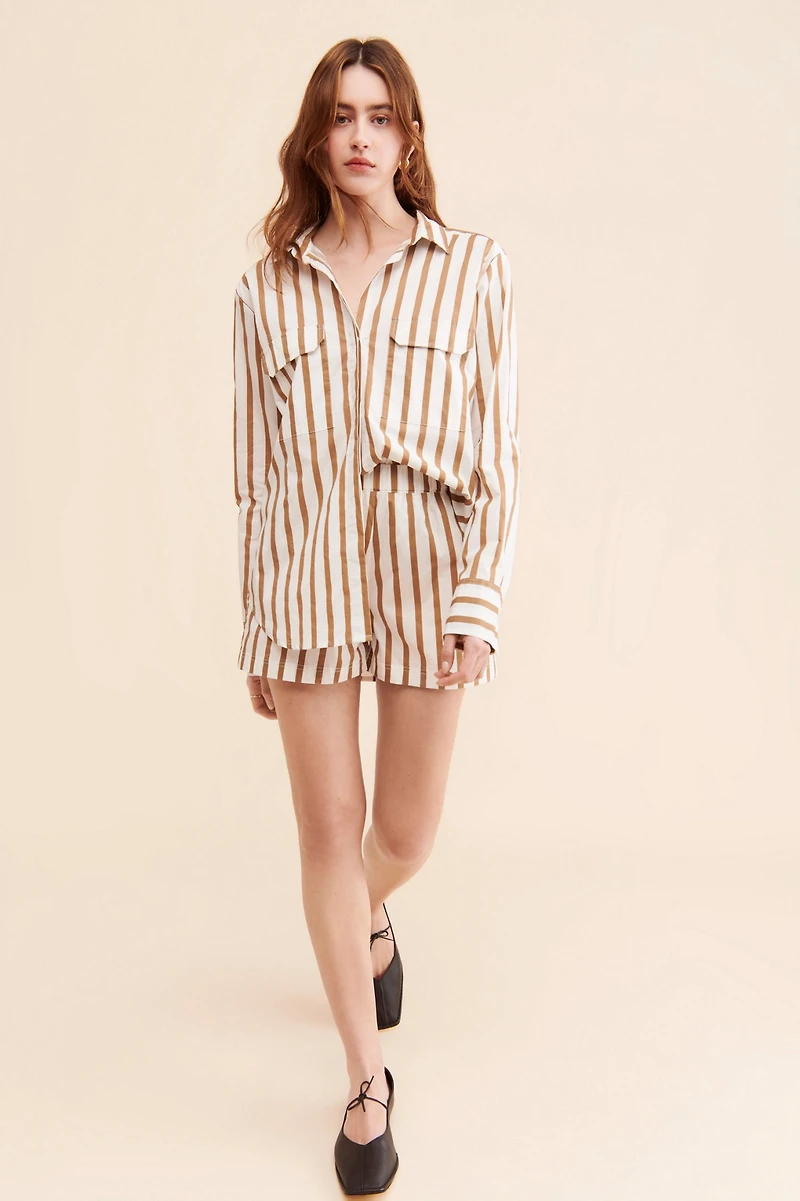 Mikoh Sierra Striped Elastic Shorts