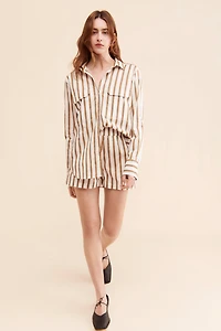 Mikoh Sierra Striped Elastic Shorts