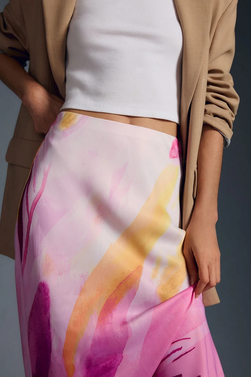 The Elyse Midi Slip Skirt