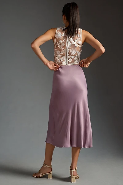 The Elyse Midi Slip Skirt