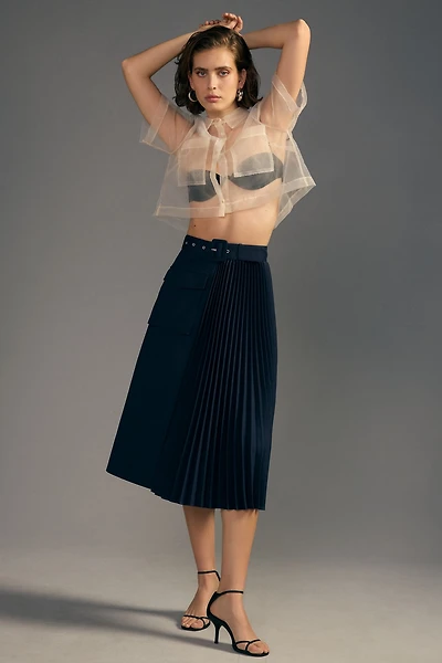 Mare Pleated Cargo Skirt
