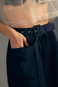 Mare Pleated Cargo Skirt
