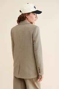 ASTR the Label Milani Houndstooth Blazer