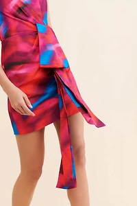 AMUR Finnegan Bow Mini Dress