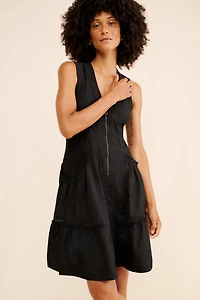 Sleeveless Utility At The Knee Dress