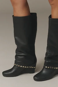 Cecelia New York Anna Slouchy Wedge Riding Boots