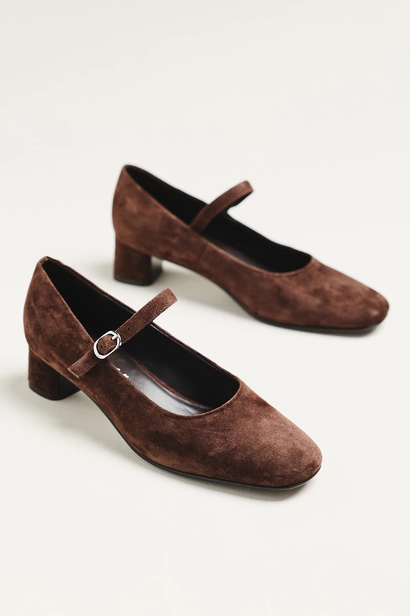 Jeffrey Campbell Top-Class Suede Mary Jane Heels