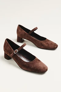 Jeffrey Campbell Top-Class Suede Mary Jane Heels