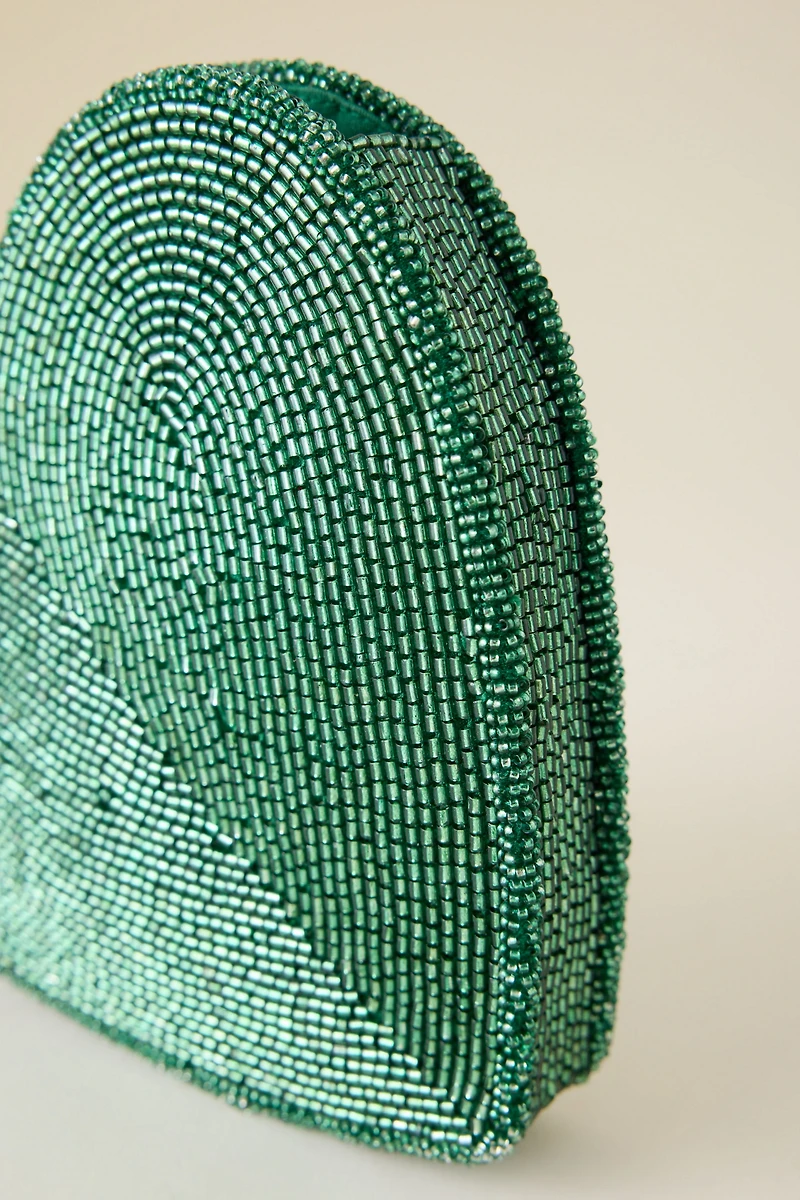 Beaded Icon Crossbody Bag