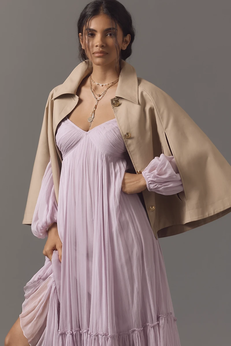 Lalavon Poncho Trench Coat