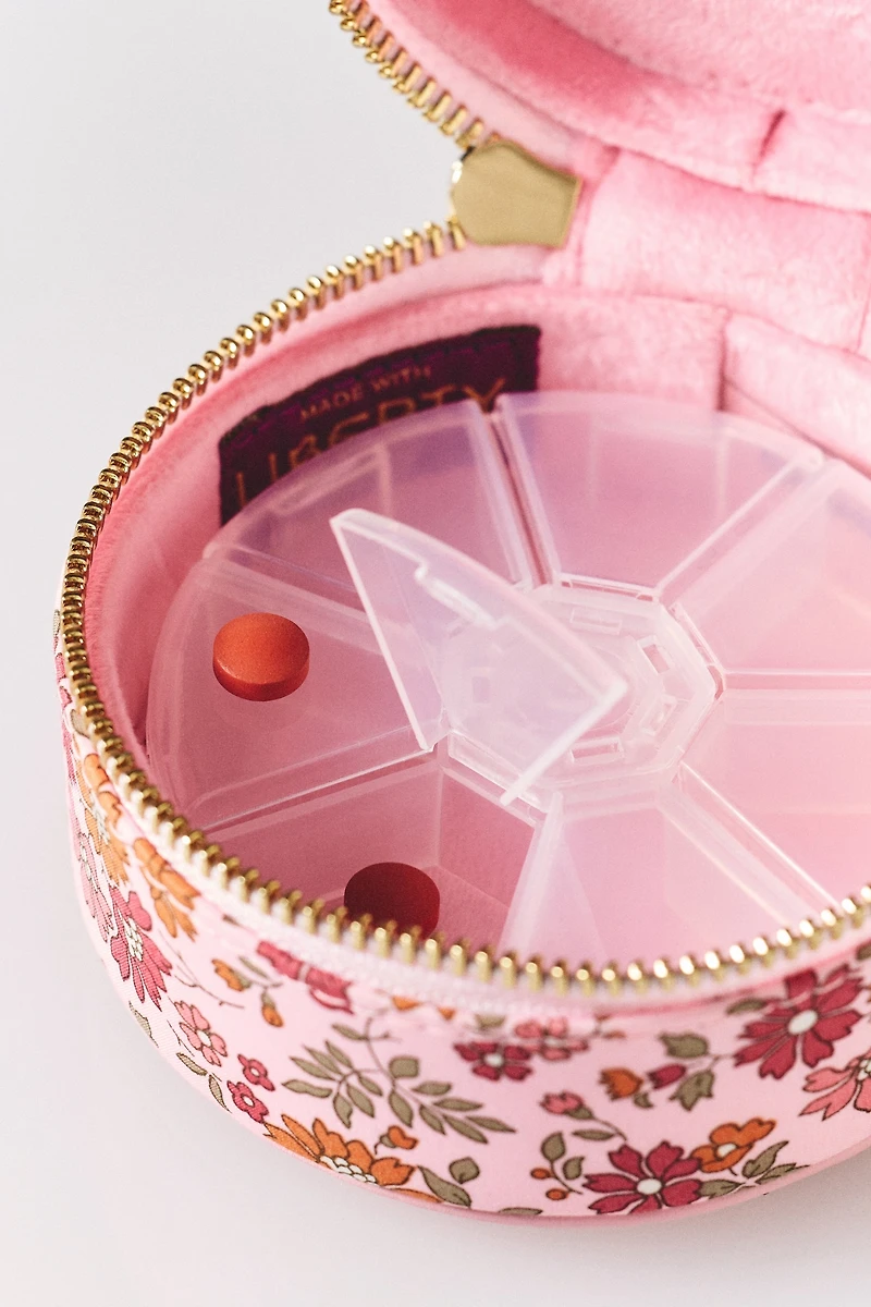 Stoney Clover Lane Liberty Print Top Handle Pill Case