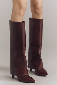 Bronx Jad-ey Smooth Leather Foldover Riding Boots