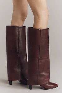 Bronx Jad-ey Smooth Leather Foldover Riding Boots