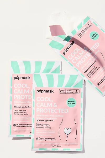 Popmask Cool, Calm & Protected After Shave/Wax Soothing Intimate Sheet Mask