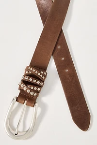 Streets Ahead Studded Horseshoe Buckle Belt