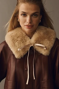 By Anthropologie Faux-Fur Collar