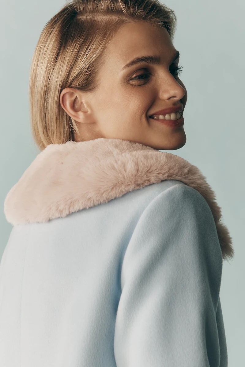 By Anthropologie Faux-Fur Collar