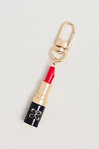 Maeve Lipstick-Shaped Metal Bag Charm