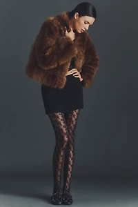 By Anthropologie Tulle Lace Tights