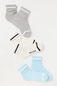 Daily Practice Stripe Crew Socks, Set of 3